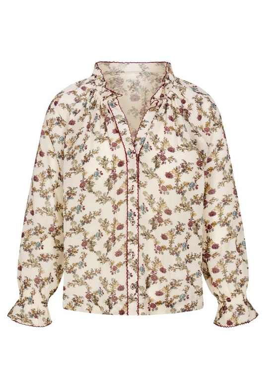 Baybala Tops - Baybala Harper Top Harvest Toile Floral Blouse Size L Like New